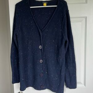 NWOT Cabela’s XL navy cotton blend cardigan